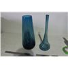 Image 1 : 2 Blue Glass Vases