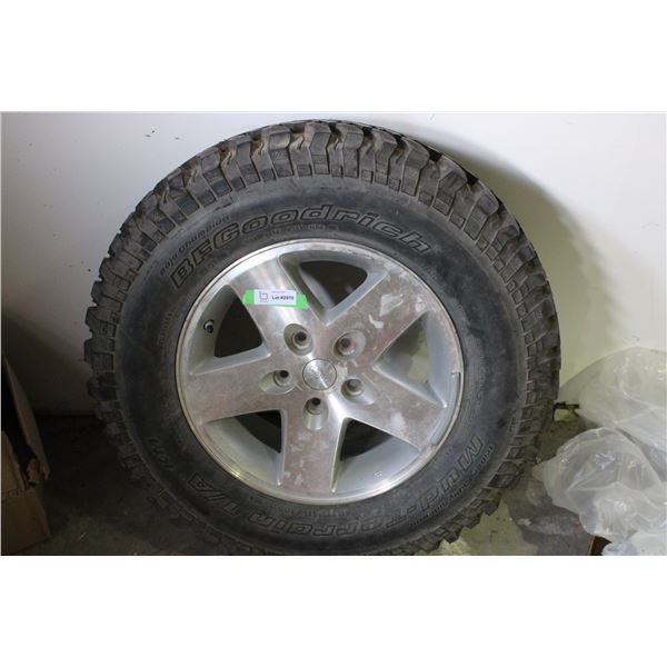 Goodrich Baja Tire with Rim LT 255 75 R17