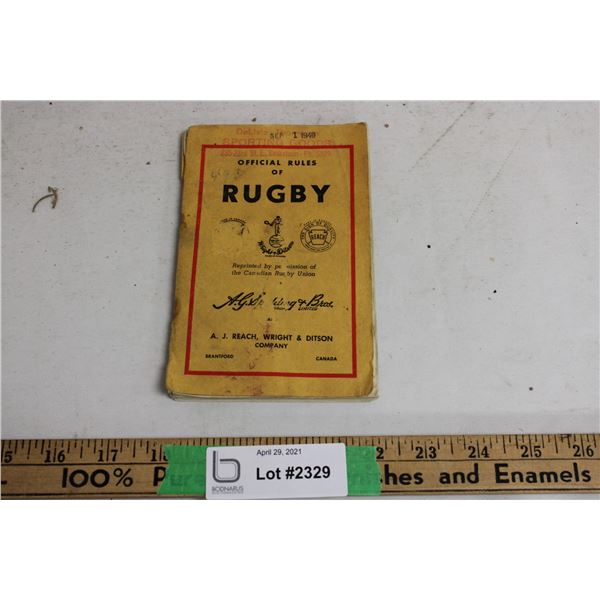 Official 1949 Rugby Rule Book