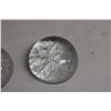 Image 2 : 2 Glass Snow Flake Paper Weights