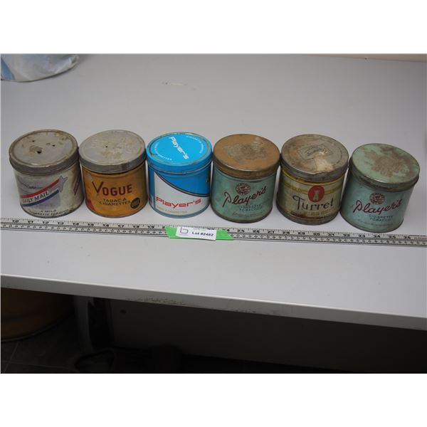 Lot of Vintage Tobacco Cans (5)