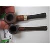 Image 5 : (2X THE MONEY) Vintage Tobacco Pipes Stamped Berks Imported + Wellington French Briar Nickel Plated