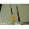 Image 2 : Bakelite Handle Knife Sharpener and Bakelite Handle John Palmer Knife (Handle has piece broken out)