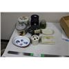 Image 1 : Glass Lot, Jars, Piggy Bank, Misc