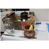 Image 1 : Box Full of Misc Glass, Candles, Misc