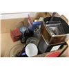 Image 4 : Box Full of Misc Glass, Candles, Misc