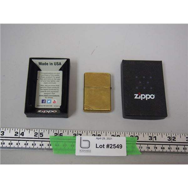 Zippo Lighter in Case (Top Loose)