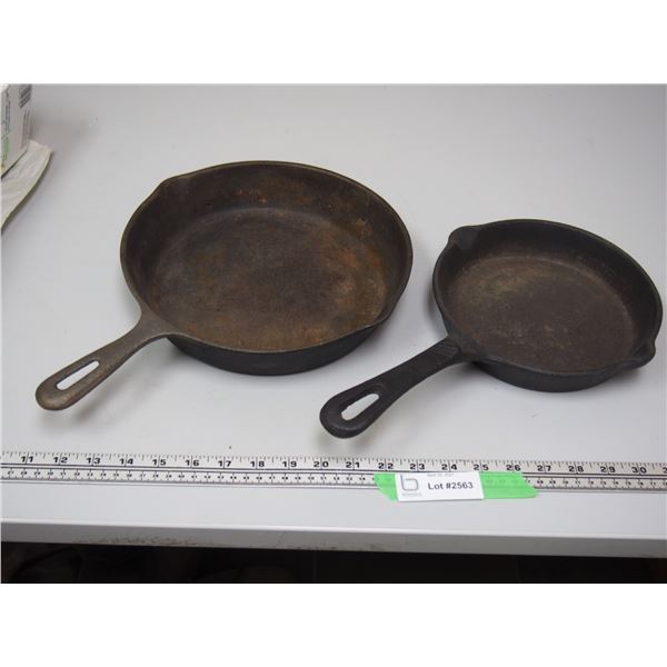 (2X THE MONEY) 8" and 10.5" Cast Iron Skillets on stamped WKM? Made in China