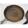 Image 2 : (2X THE MONEY) 8" and 10.5" Cast Iron Skillets on stamped WKM? Made in China