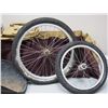 Image 5 : Log, Wood Holder, Storage Containers and Bike Wheels