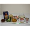Image 1 : Roger Syrup Tins, Collector Tins and (3) Glass Ashtrays