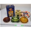 Image 3 : Roger Syrup Tins, Collector Tins and (3) Glass Ashtrays
