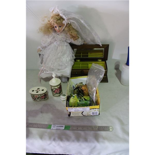 Jewelry Box Figurines and Doll