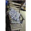 Image 1 : Wooden Reclining Lawn Chair with Cushions