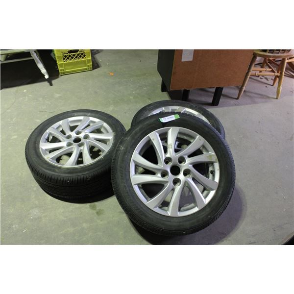 3 Used Tires on Rims