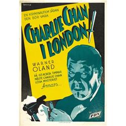 Charlie Chan in London (Fox, 1934). Swedish One