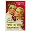 Image 1 : Brief Moment (Columbia, 1933). One Sheet (27" X