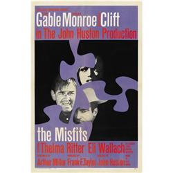 The Misfits (United Artists, 1961). One Sheet
