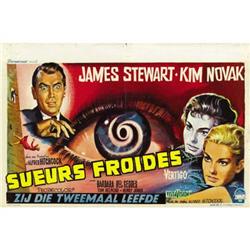 Vertigo (Paramount, 1958). Belgian (14  X 21 ).
