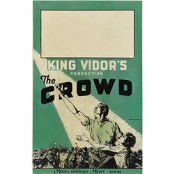 The Crowd (MGM, 1928). Window Card (14  X 22 ).