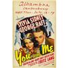 Image 1 : You and Me (Paramount, 1938). Window Card (14"