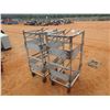 Image 2 : (2) metal roll around parts cart