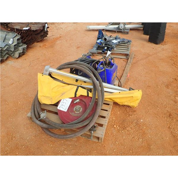misc hose, safety tri pop, hose reel
