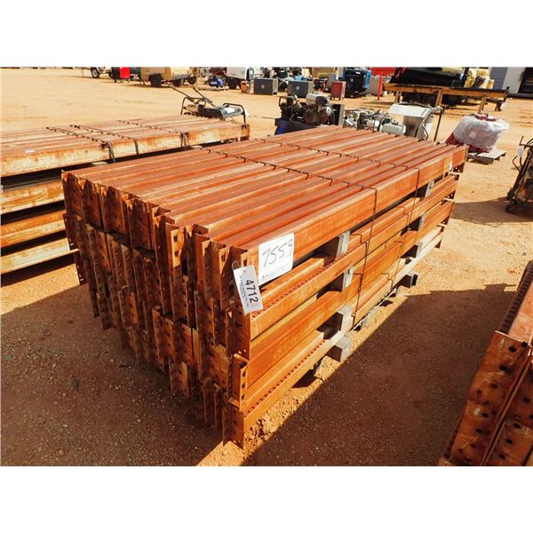 (1) pallet 8' steel support rails