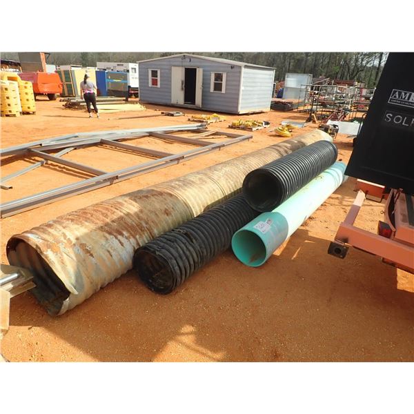 (4) section PVC & Galvanized pipe