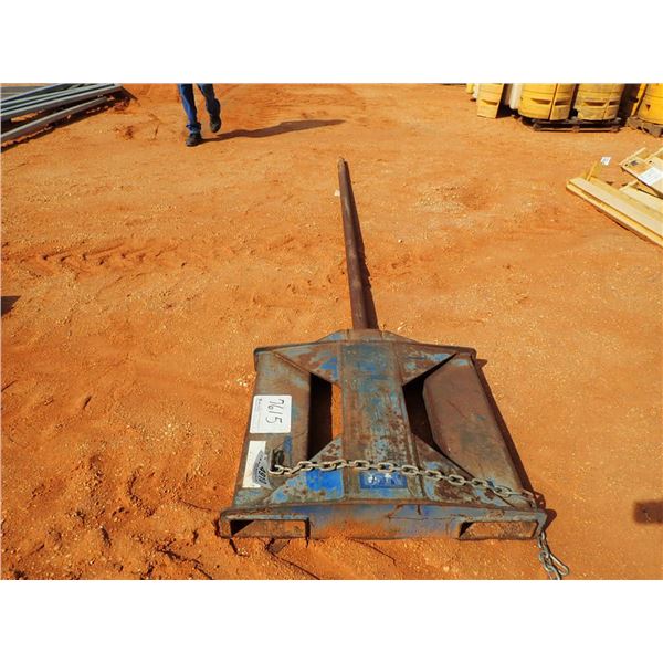 10' metal lift pole, fits forklift