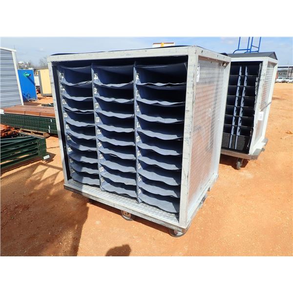 46"W x 55"H x 72"L parts cart