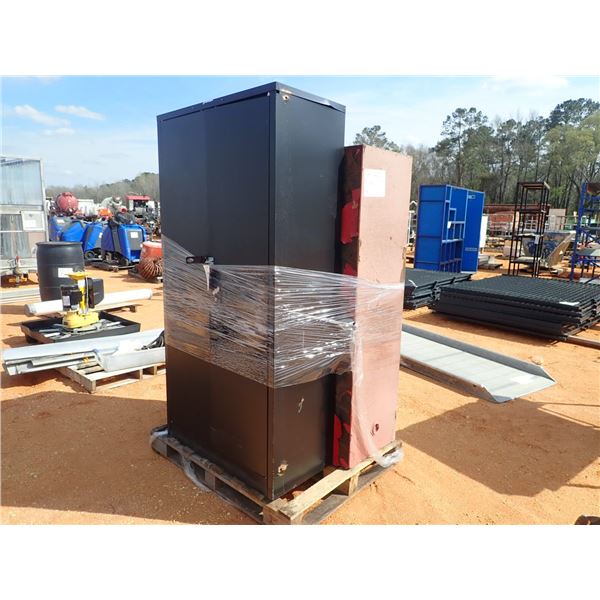(2) metal cabinets