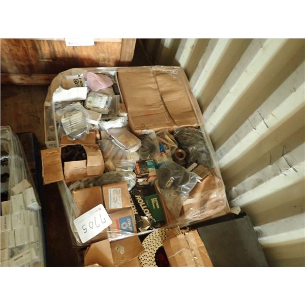 (1) pallet of misc speaker, bearing, elect parts