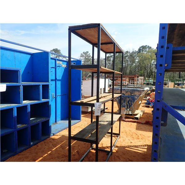 Metal frame storage bin