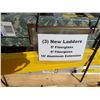 Image 2 : (3) (UNUSED) ladder, 5', 6', 16' aluminum extension