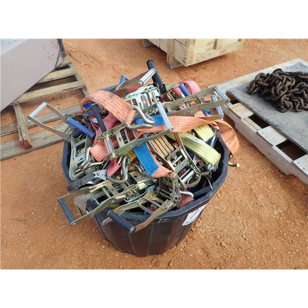 (1) bucket tie down straps