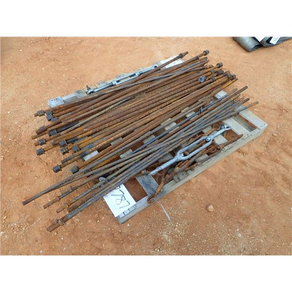 (1) pallet threaded rods