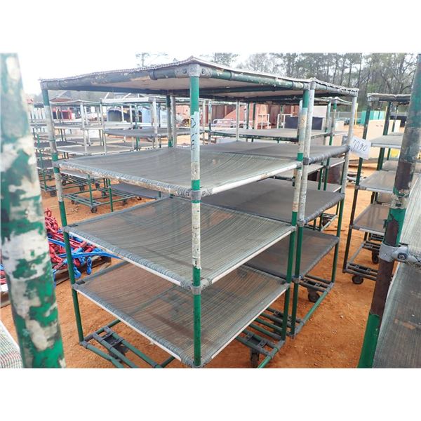 5 shelf cart on wheels