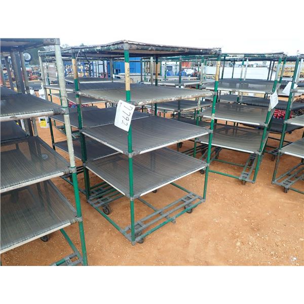 5 shelf cart on wheels