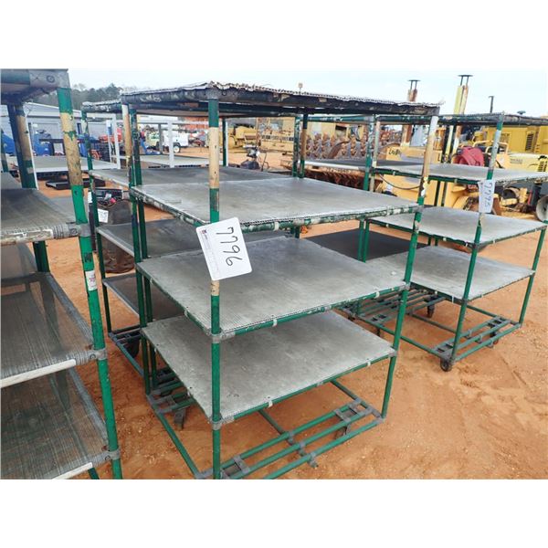 5 shelf cart on wheels