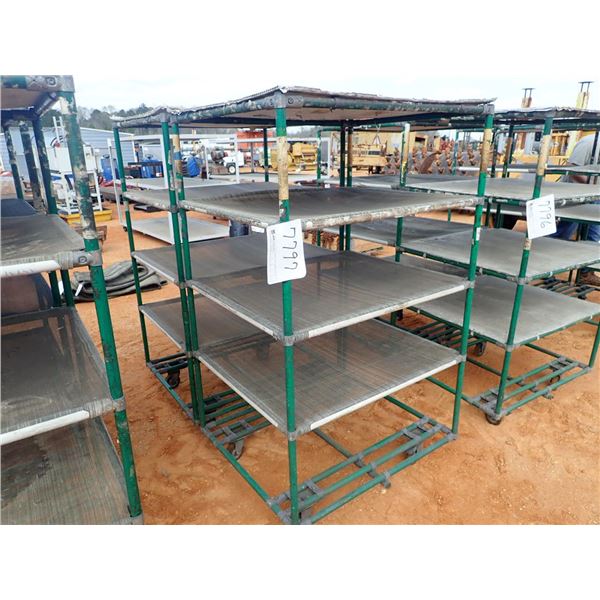 5 shelf cart on wheels