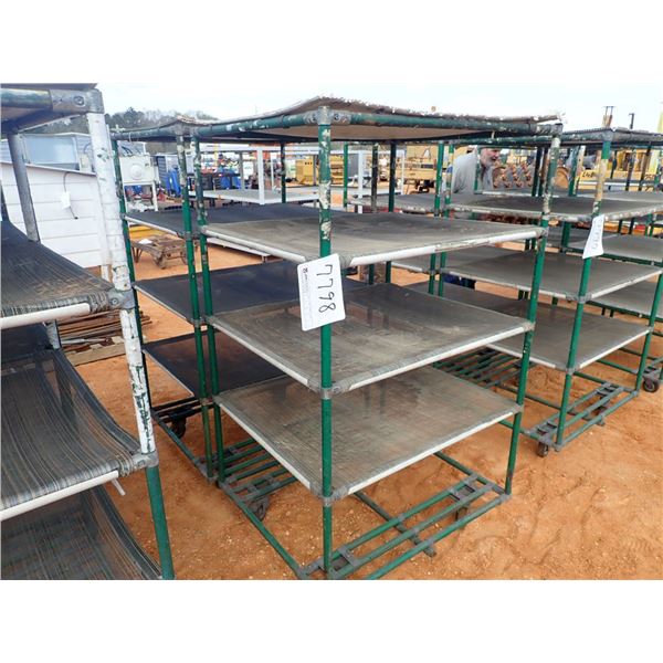 5 shelf cart on wheels