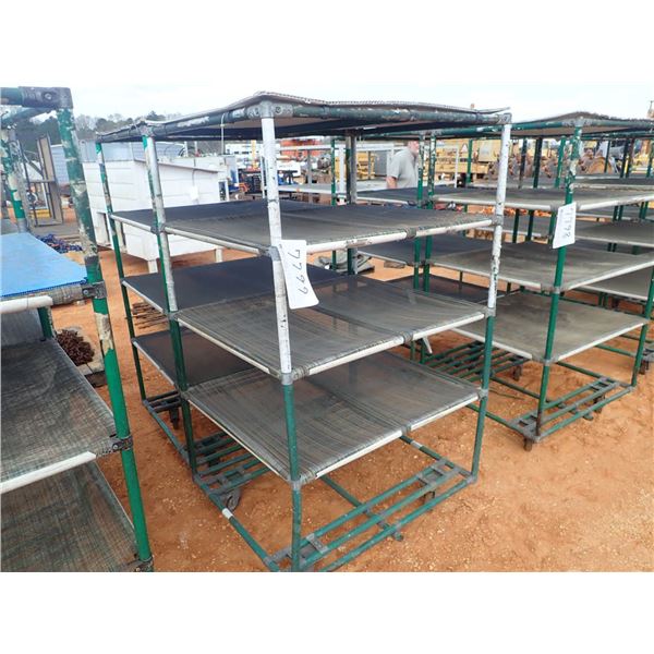 5 shelf cart on wheels