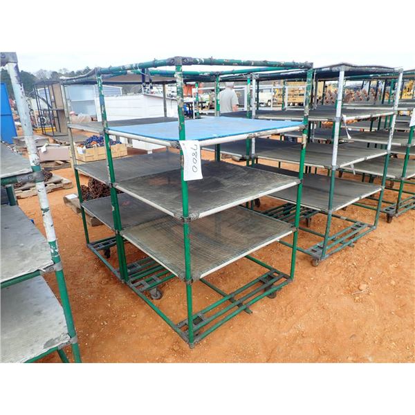 5 shelf cart on wheels