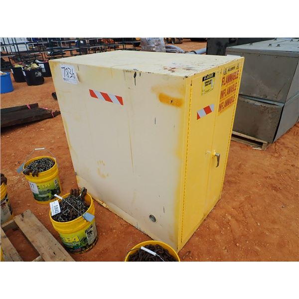 Flammable storage cabinet