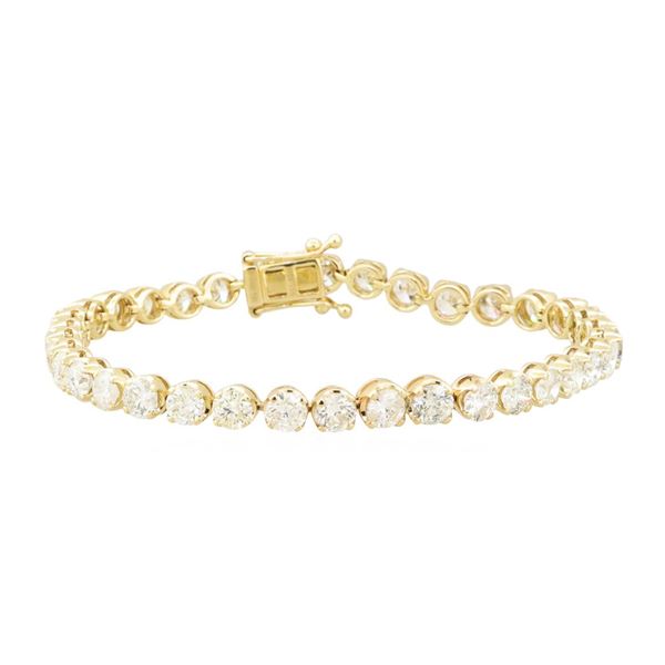 11.19 ctw Diamond Tennis Bracelet - 14KT Yellow Gold