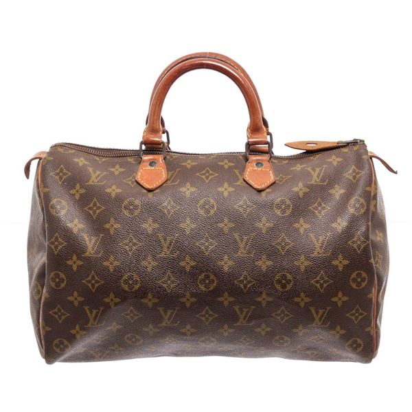 Louis Vuitton Brown Monogram Speedy 35cm Satchel