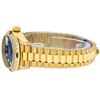 Image 5 : Rolex Ladies 18K Yellow Gold Blue Vignette Diamond And Sapphire President Wristw