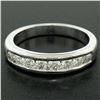 Image 3 : Classic Platinum .80 ctw Channel Set Round Brilliant VS Diamond Wedding Band Rin