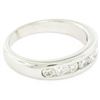 Image 6 : Classic Platinum .80 ctw Channel Set Round Brilliant VS Diamond Wedding Band Rin